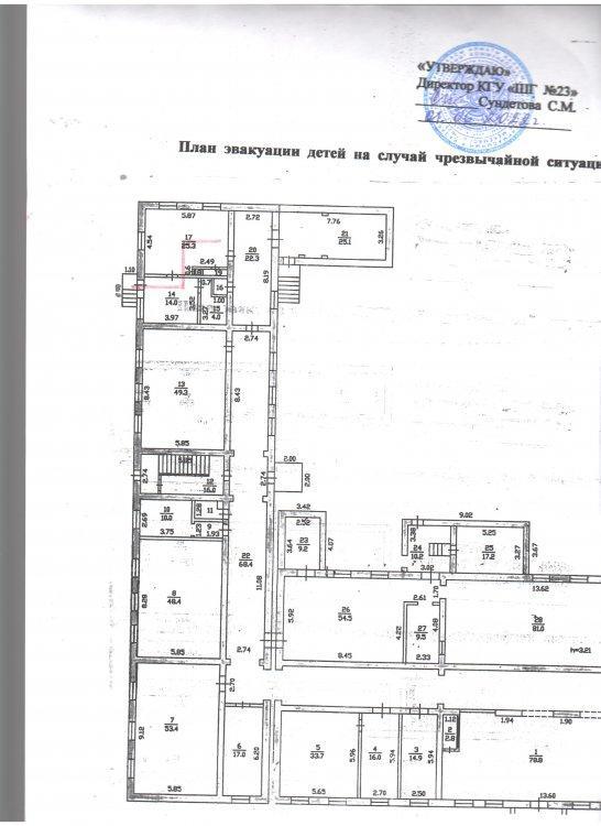 План эвакуации детей на случай чрезвычайной ситуации